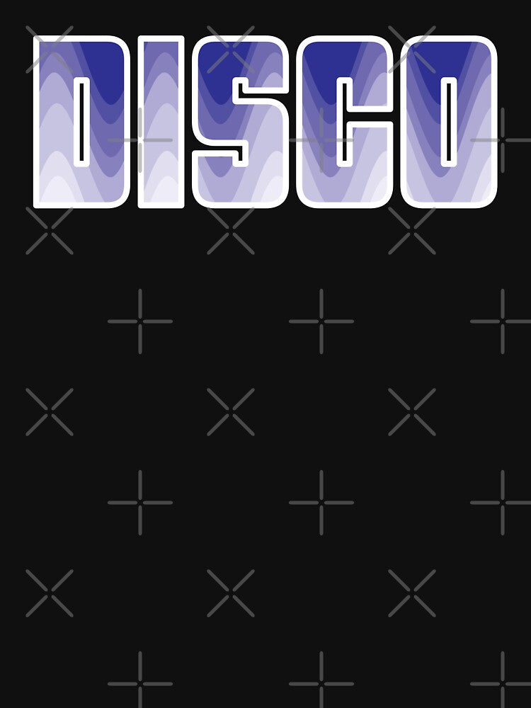 Groovy Disco Waves - 70s Blue Retro Swirl by SunnyBrand