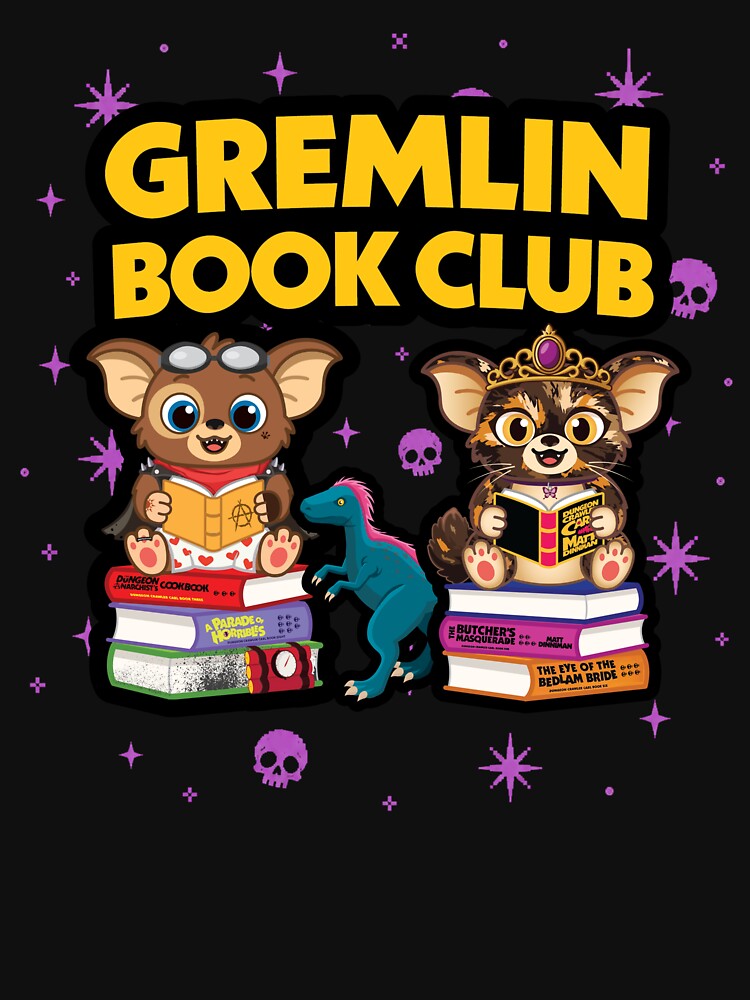 Gremlin Book Club - DCC (Black Outline) by ChollaGirl