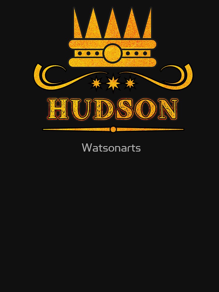 Hudson Personalized Funny & Unique Custom Name Design for Men, Teens, and Boys by Watsonarts