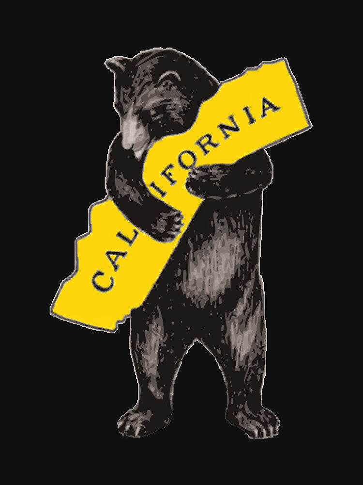 Vintage California Bear Hug Illustration Classic by bdglaveta