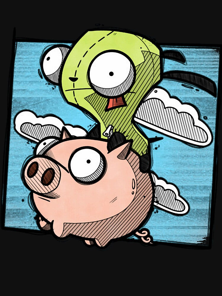 Art - Invader Zim by cripanbcob Unisex , , , Long Sleeve Tee