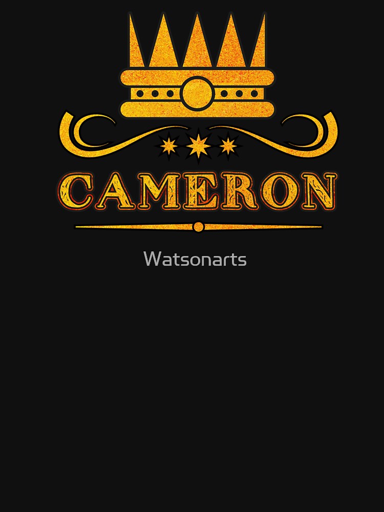 Cameron Personalized Funny & Unique Custom Name Design for Men, Teens, and Boys by Watsonarts