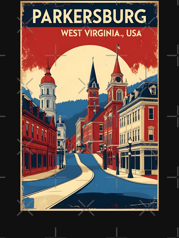 Parkersburg West Virginia 1950s USA Vintage Travel Tourism by TravelersGems