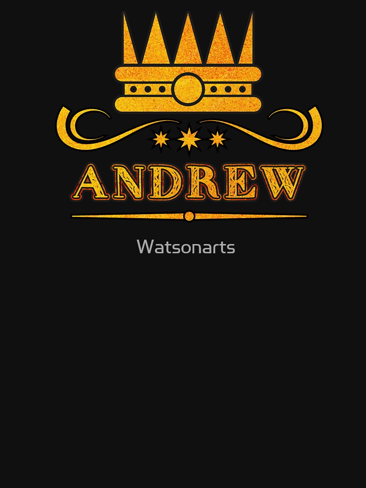 Andrew Personalized Funny & Unique Custom Name Design for Men, Teens, and Boys by Watsonarts