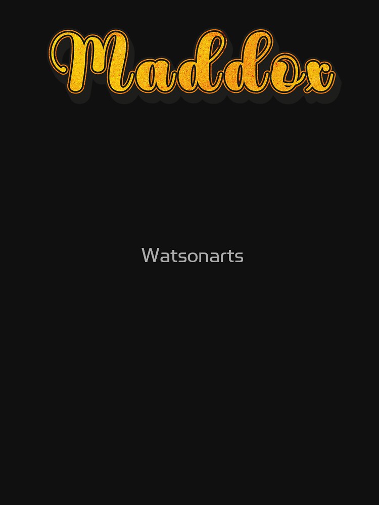 Maddox Personalized Name Design with Heart | Funny Custom Gift by Watsonarts