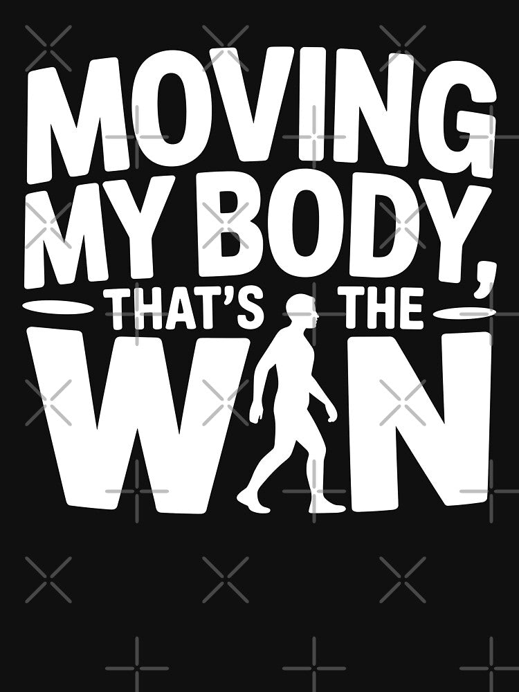 Moving My Body, That’s the Win by theartfulaspie Unisex , , , Long Sleeve Tee
