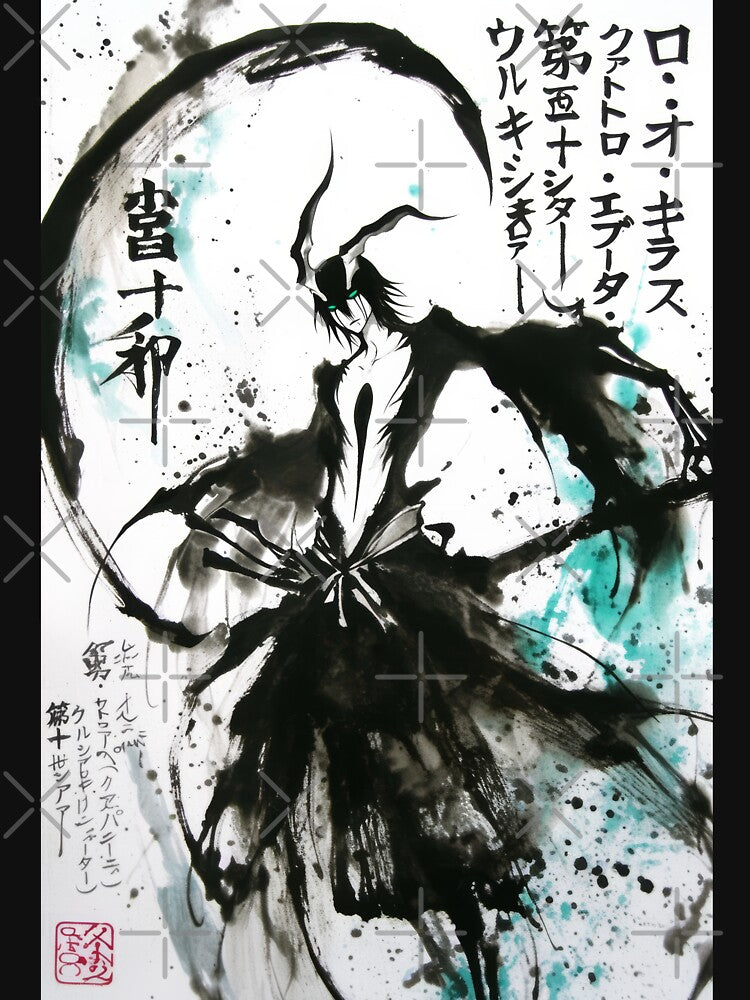 Ulquiorra Sumi-e by AnimeArsenalPrints Unisex , , , Long Sleeve Tee