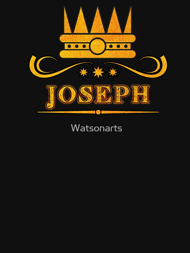 Joseph Personalized Funny & Unique Custom Name Design for Men, Teens, and Boys by Watsonarts