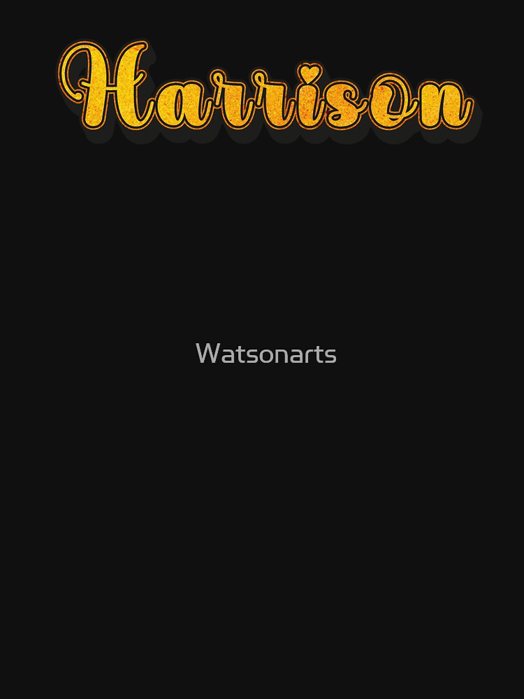 Harrison Personalized Name Design with Heart | Funny Custom Gift by Watsonarts