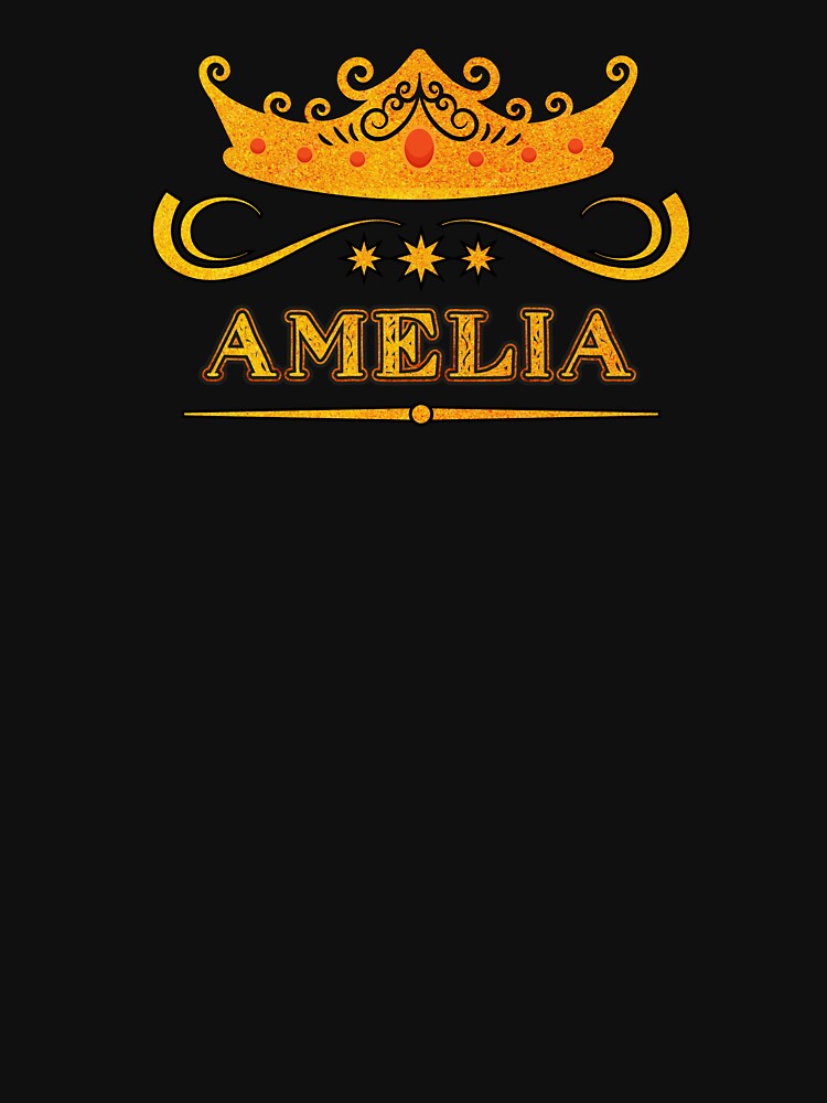 Amelia Personalized Name With Crown - Cool & Custom Gift for Girls, Teens by Oussinc