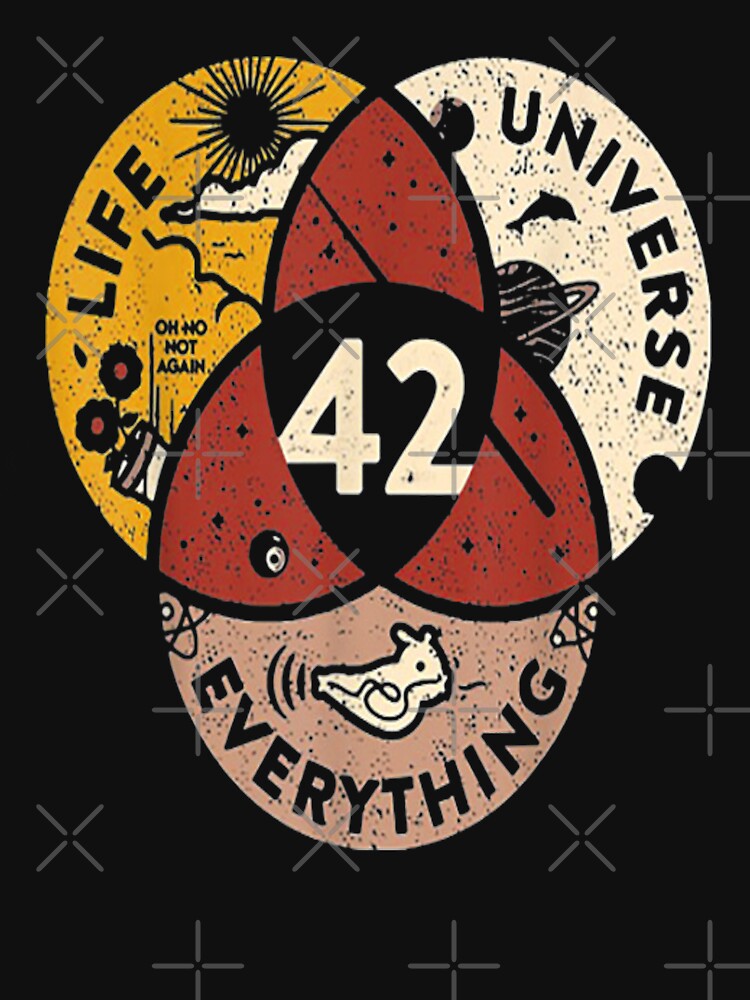 42 Answer to Life Universe and Everything T-Shirt by Trendy Shirt