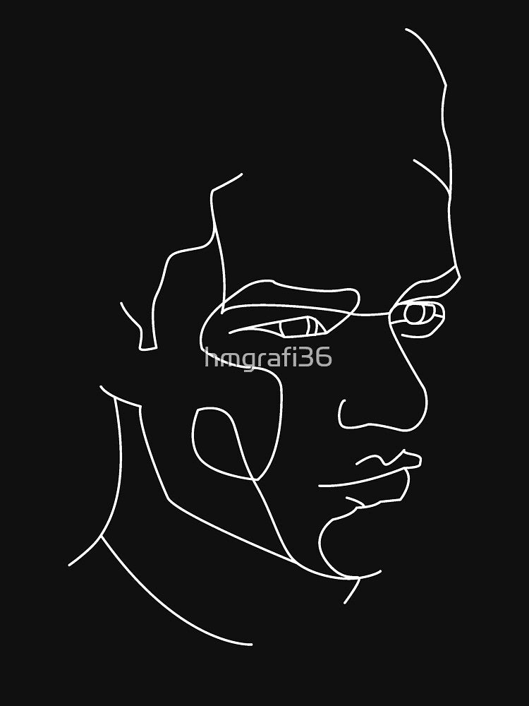 man face, one line abstract by hmgrafi36