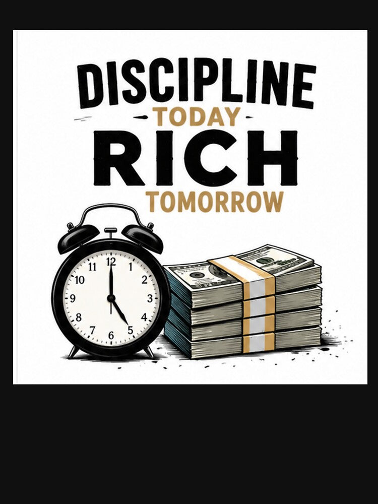 Discipline Today Rich Tomorrow by fadeinkstudio