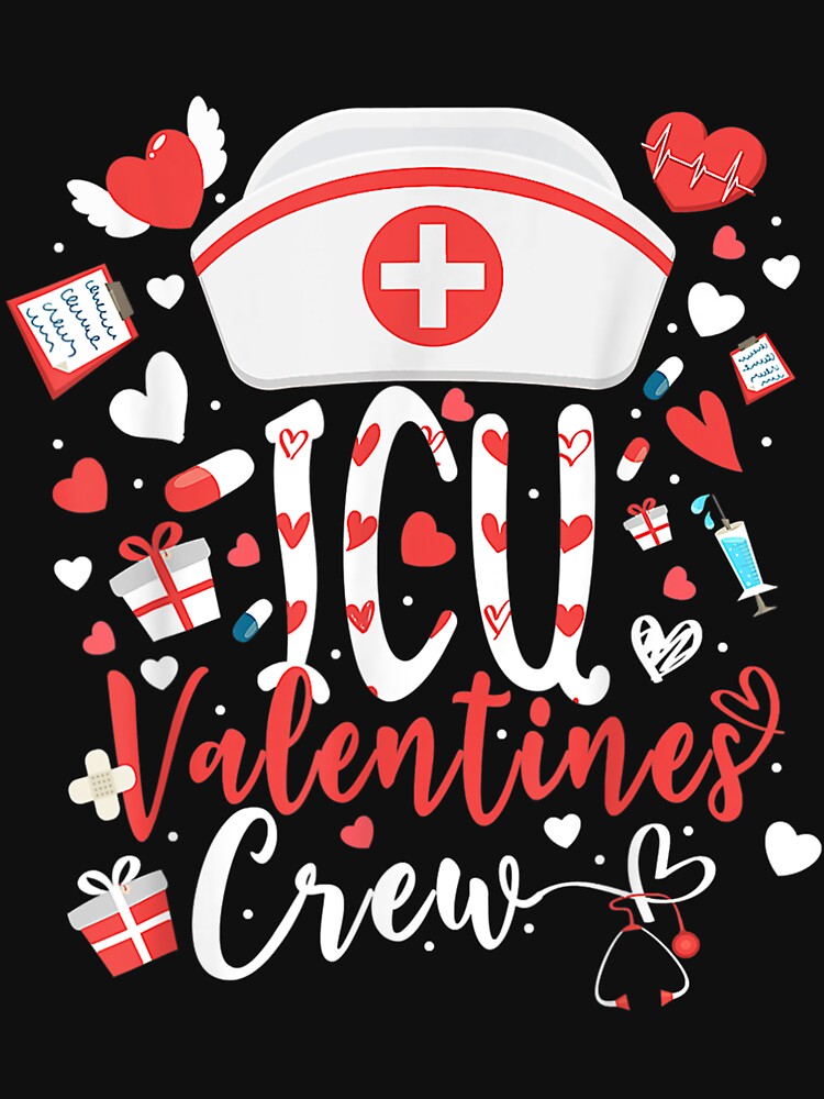 Icu Valentines Nurse Crew Family Group Nursing Lovers Pajama by laurenm233