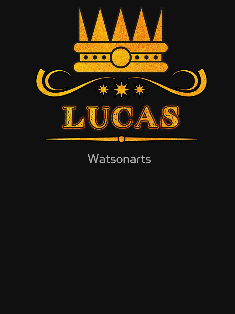 Lucas Personalized Funny & Unique Custom Name Design for Men, Teens, and Boys by Watsonarts