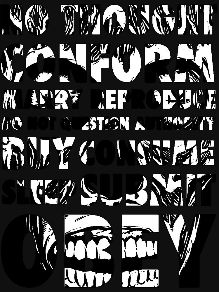 They Live (Black and White) by B3RS3RK3R