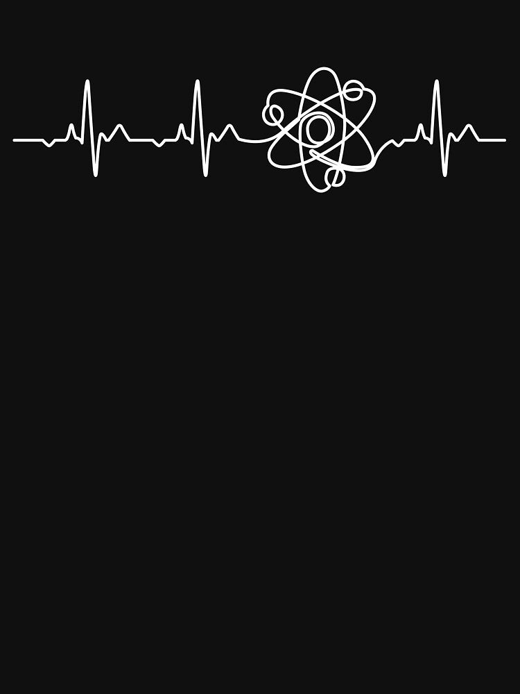 Atom Heartbeat - Science Lover Gift by clickbongski