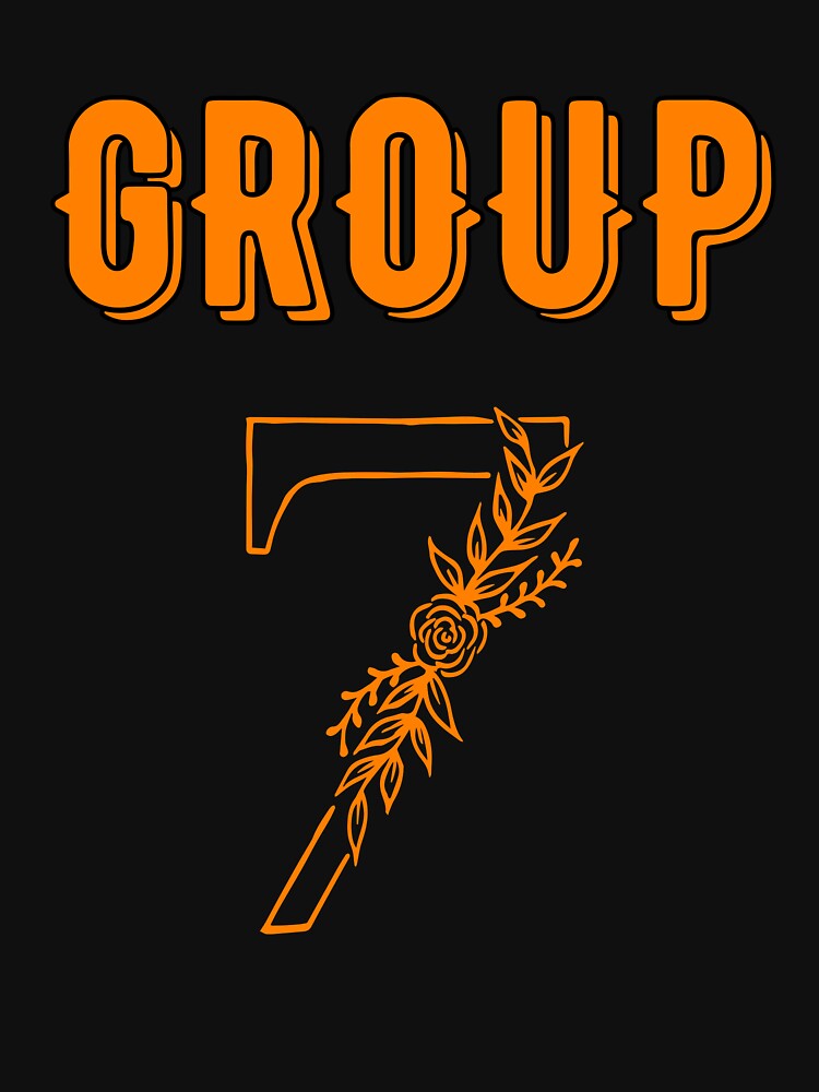 Proud Group 7 Member Funny floral seven Meme by biomood