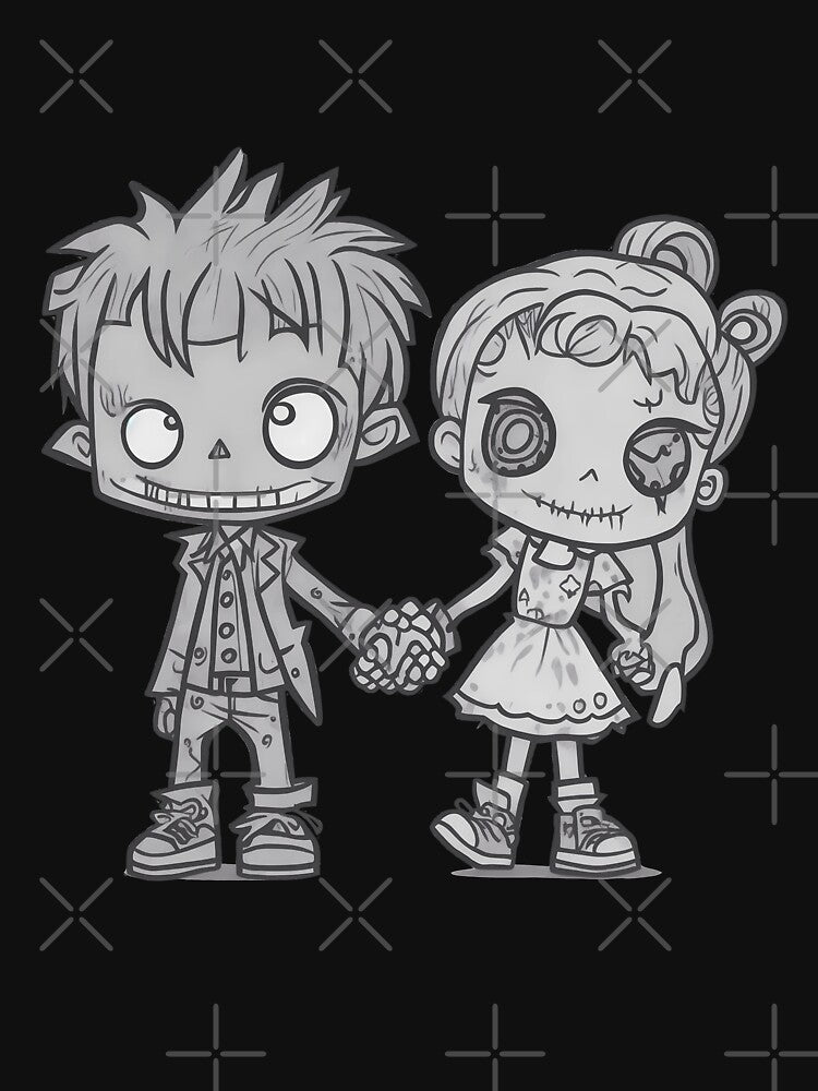 Zombie couple in Love by Designze