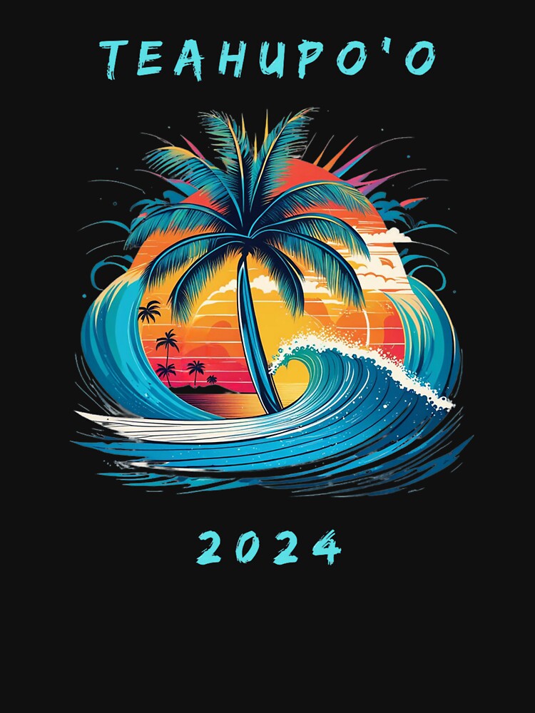 Teahupo'o 2024 surfing Olympics Tahiti by JackFreestone Unisex , , , Long Sleeve Tee