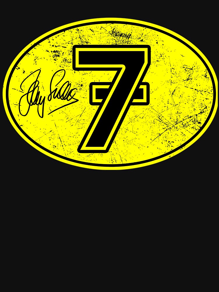 Distressed Yellow Number Seven Racer by korlarlardan