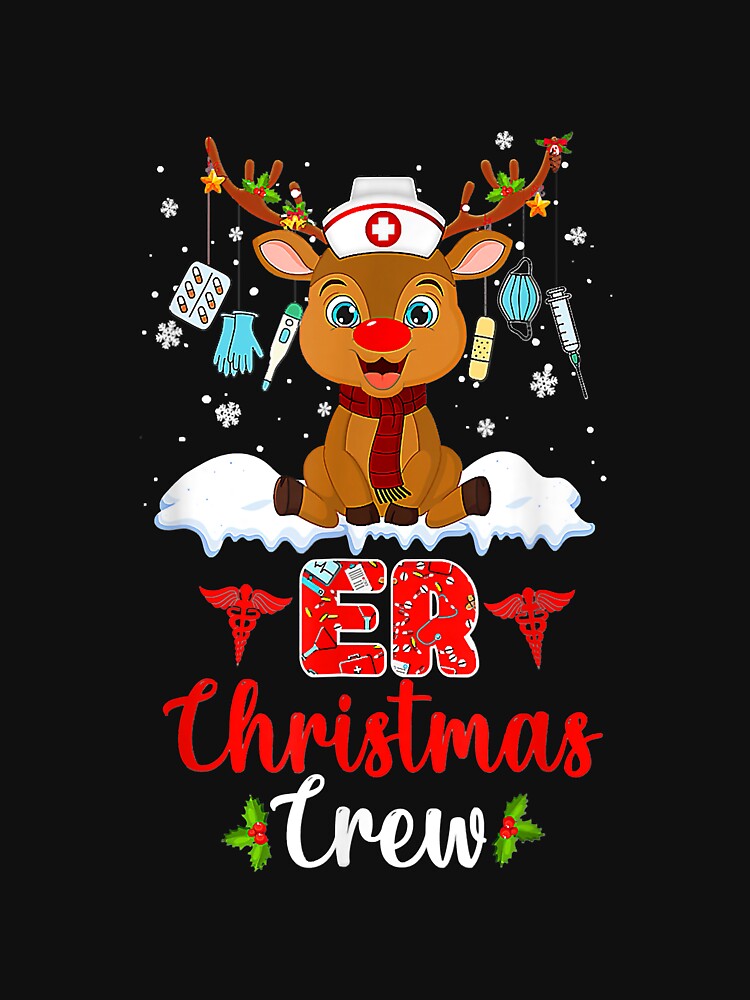 ER Christmas Nurse Crew Family Group Nursing Xmas Pajama by AnitaJGreenspan