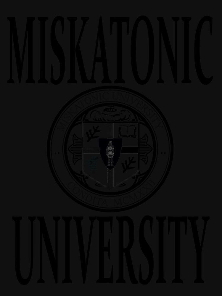Miskatonic University Logo with Text by vigensdrist1