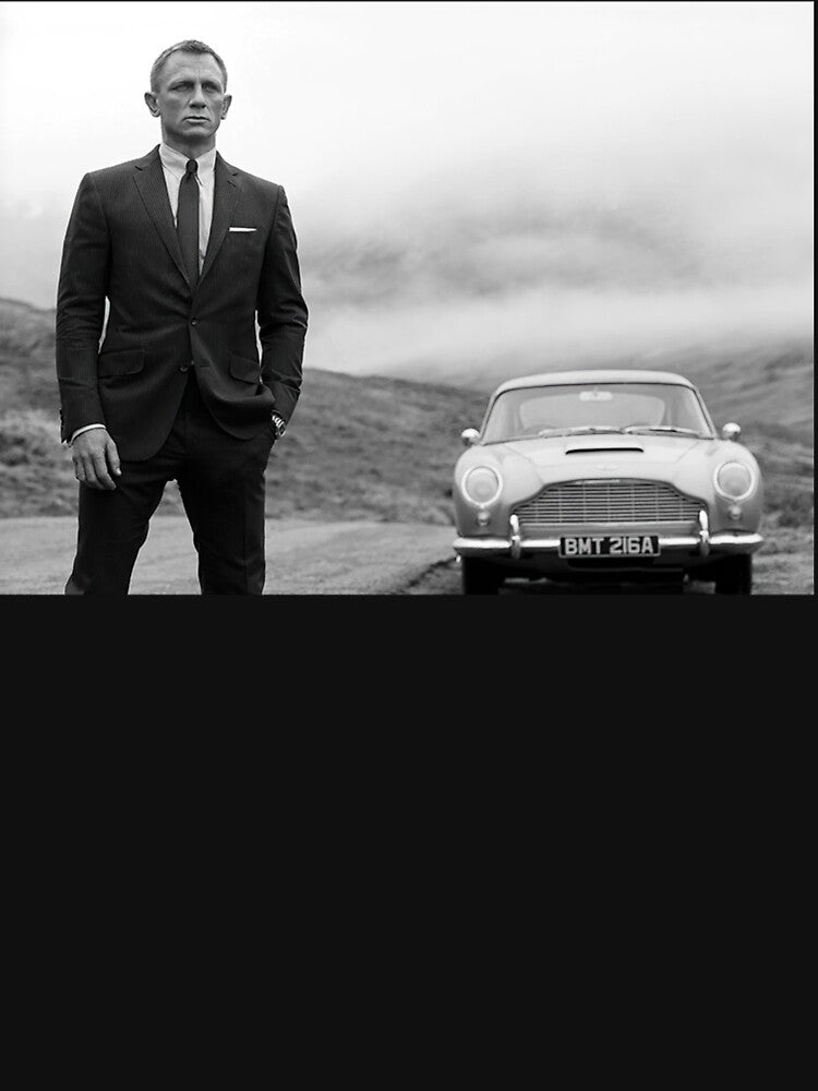 Daniel Craig, Black and White, Vintage Art by englpsigoea