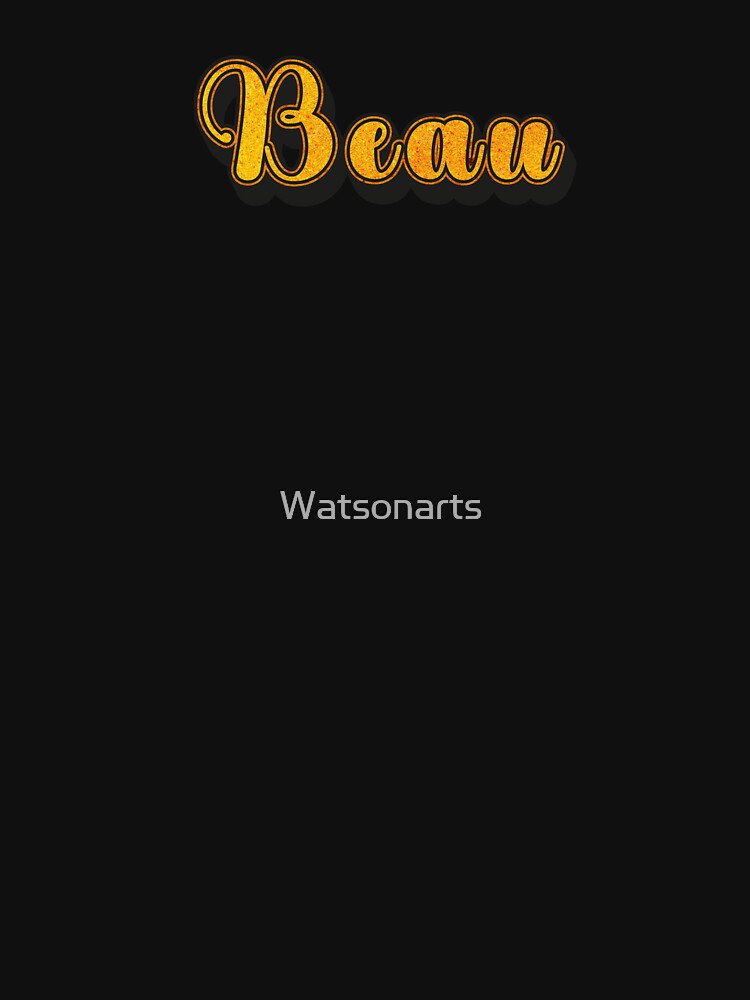 Beau Personalized Name Design with Heart | Funny Custom Gift by Watsonarts