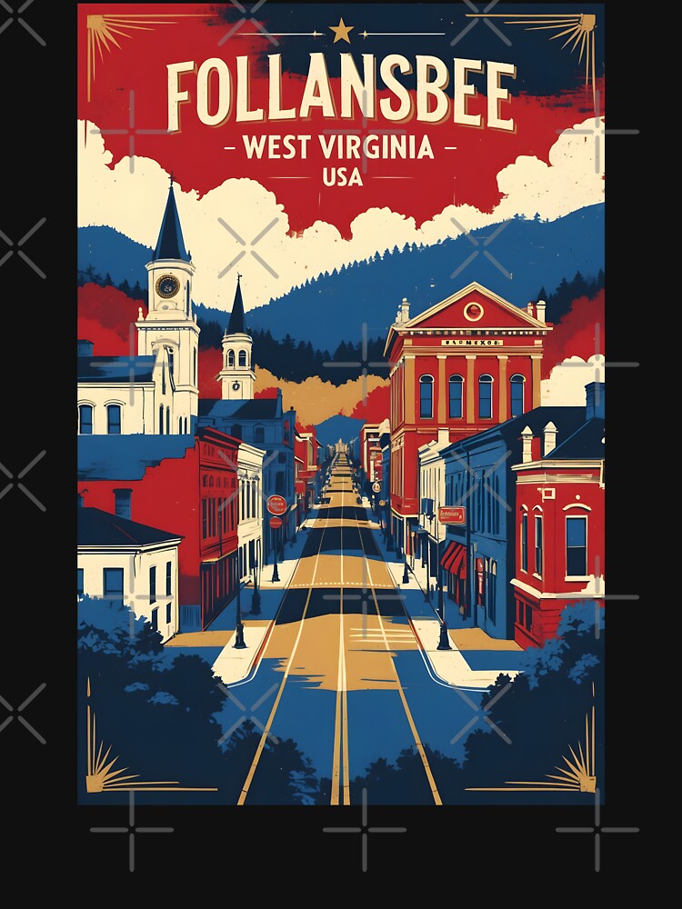 Follansbee West Virginia 1950s USA Vintage Travel Tourism by TravelersGems