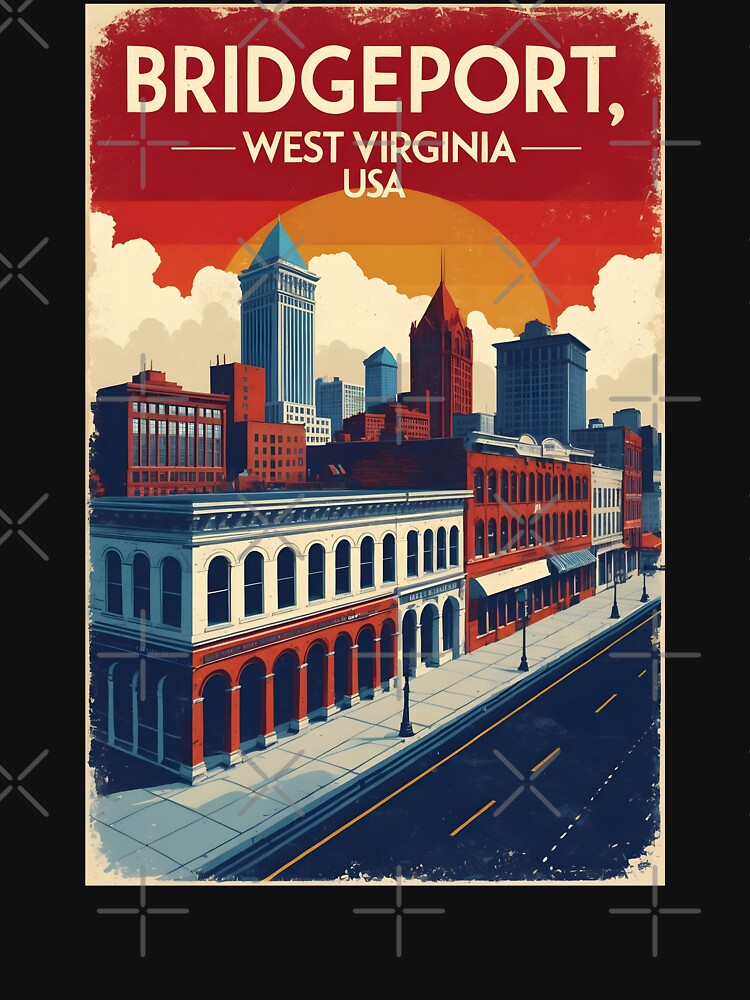 Bridgeport West Virginia 1950s USA Vintage Travel Tourism by TravelersGems
