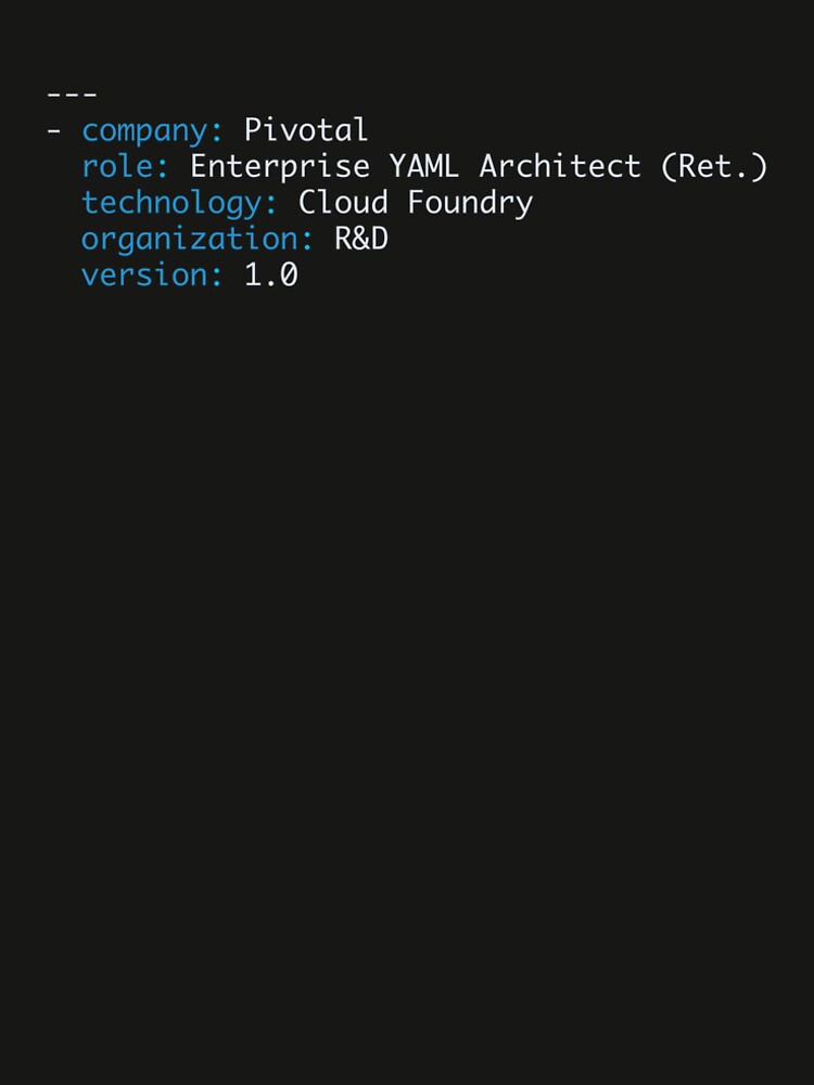 Pivotal Enterprise YAML Architect v1 by Bronwen Abbattista