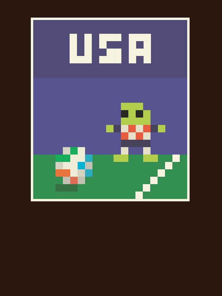 RETRO SOCCER WORLD CUP PIXEL ART by tinypix-art