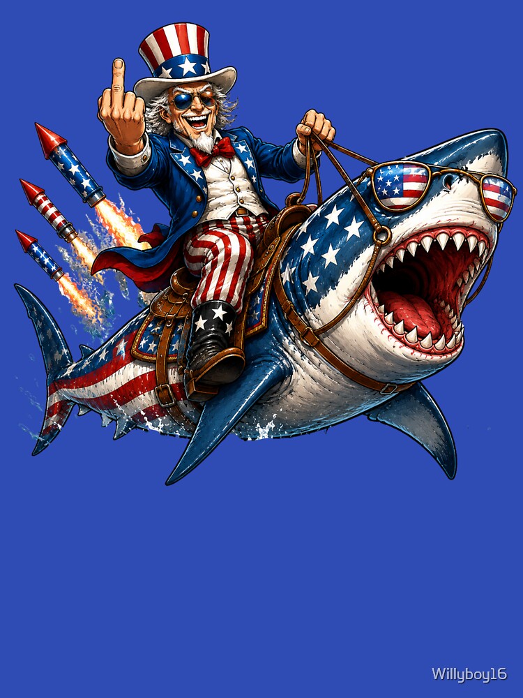 Patriotic Freedom Shark USA by Willyboy16