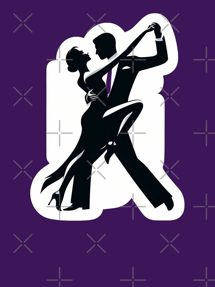 BW dancing couple by Toms Tee