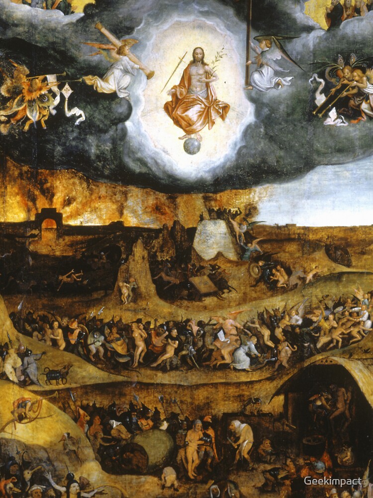 The Last Judgement after Bosch with Angels and Demons by Vintage Designs +
