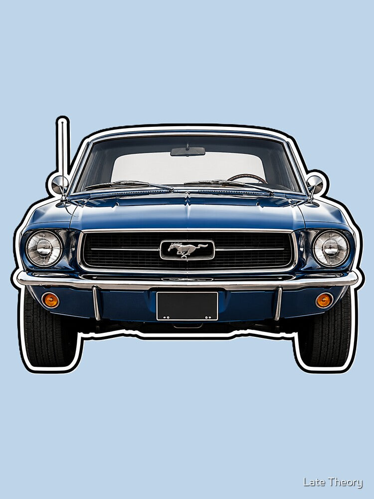 Classic Dark Blue Ford Mustang by Late Theory