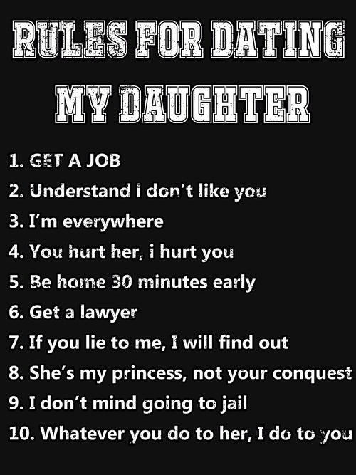 10 rules for dating my daughter by ValiantSloth