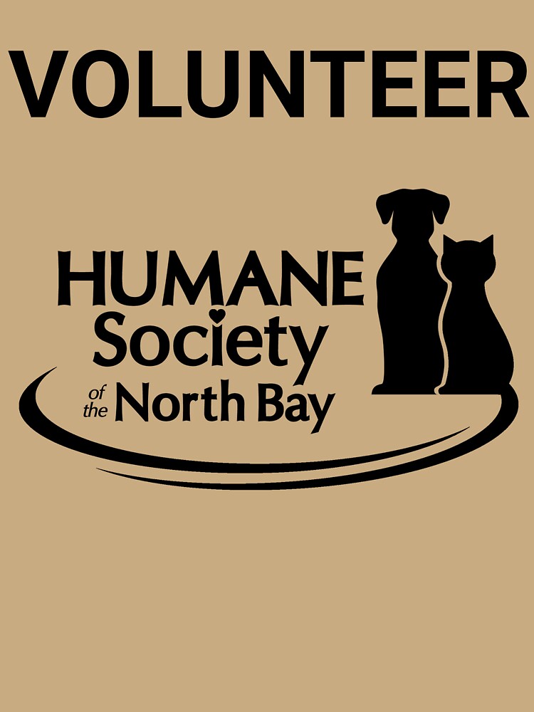 BACK black logo with volunteer by Humane Society of the North Bay