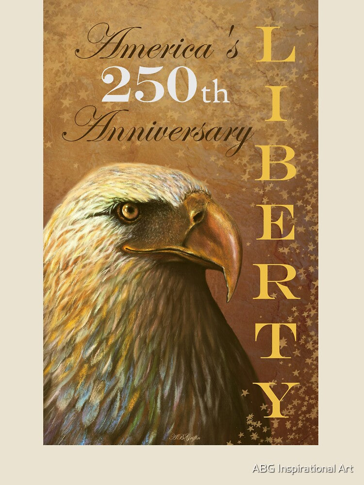250th Anniversary - American Liberty Eagle in Gold by ABG Inspirational Art