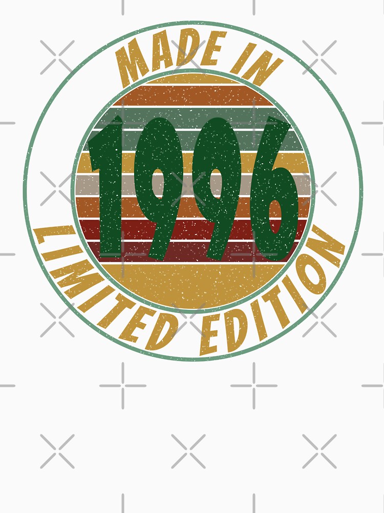Made In 1996 Limited Edition Retro Vintage by Qudkin