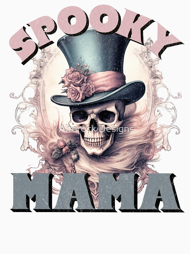Mom Halloween Shirt Spooky Mama T-Shirt by Alterock Designs