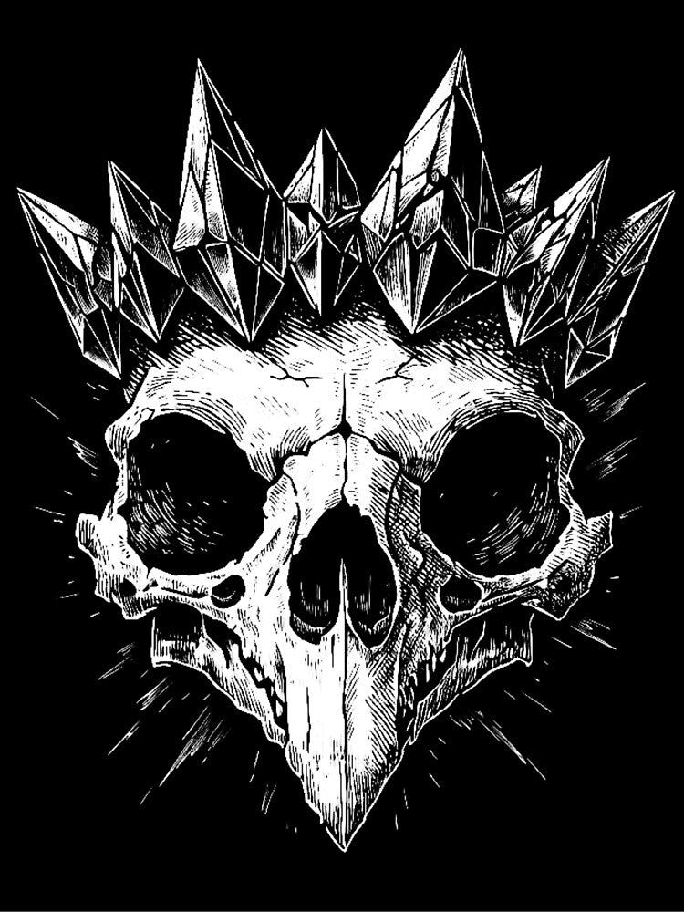 RALEOX Imperial Raven Skull Gothic Luxury Streetwear Graphic by RALEOX