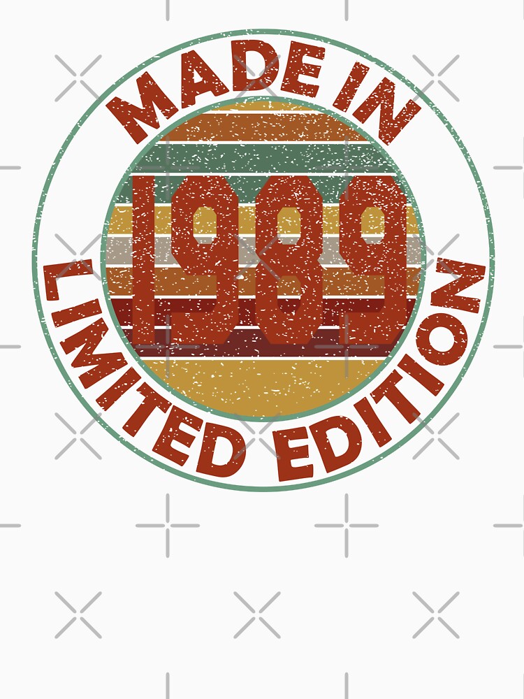 Made In 1989 Limited Edition Retro Vintage by Qudkin