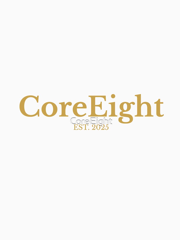 CoreEight Luxury Gold Logo Design – Minimal Black & Gold Brand Aesthetic by CoreEight