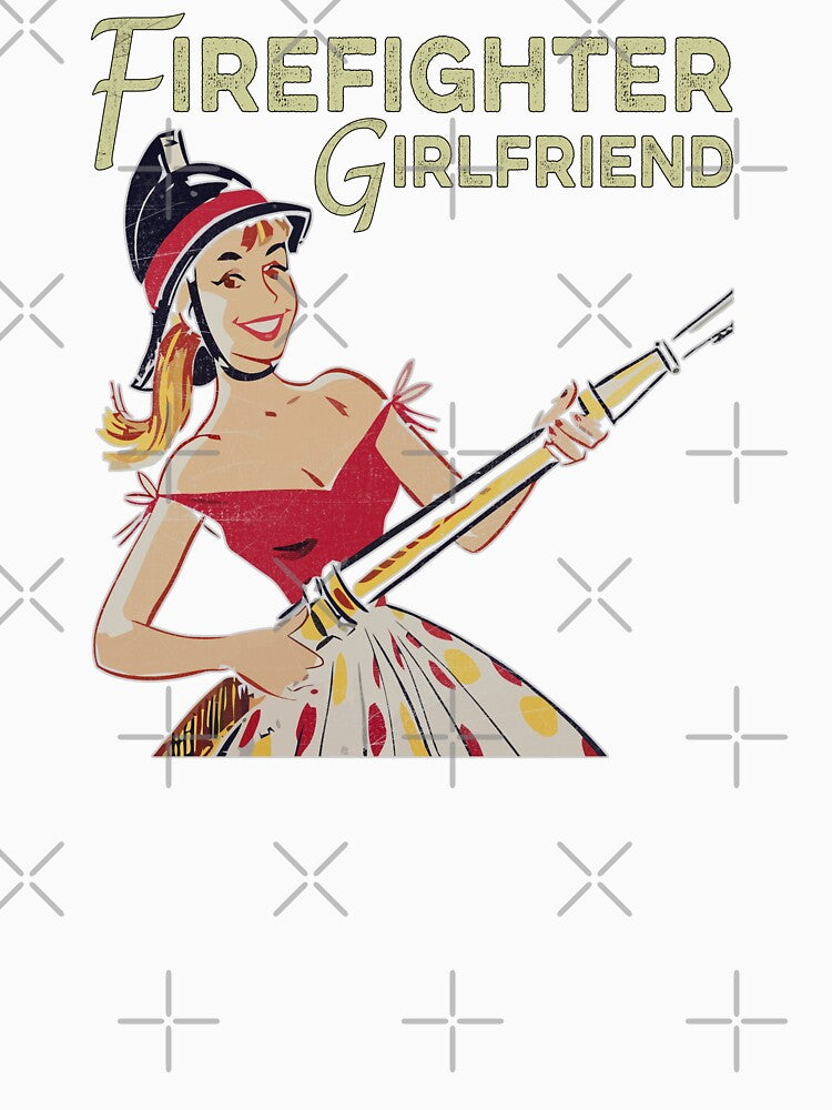 Firefighter Girlfriend 1950s Vintage by norules