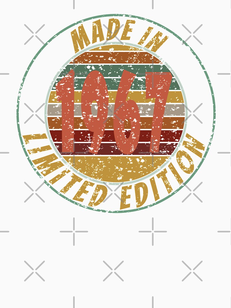 Made In 1967 Limited Edition Retro Vintage by Qudkin