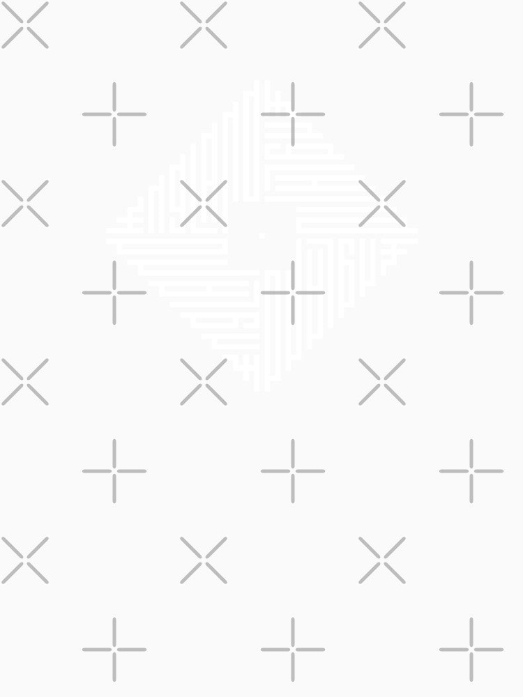 ENGLAND | White  | Modern Geometric Kufi Calligraphy | From Name to Art by FOR YOUR NAME
