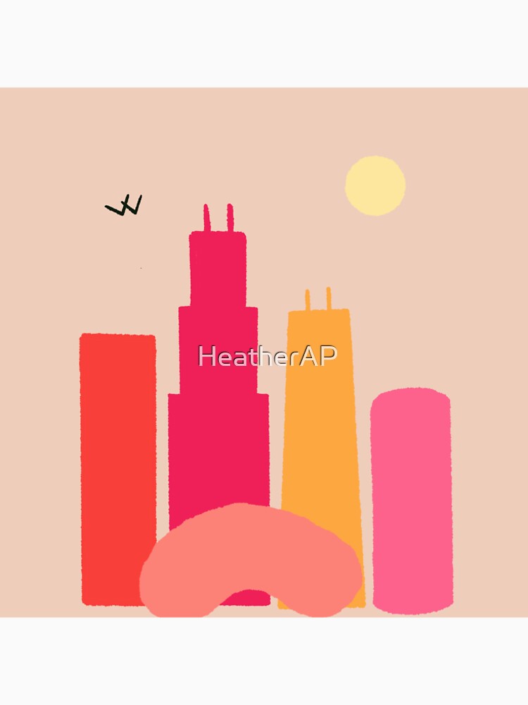 Chicago Skyline Art by HeatherAP