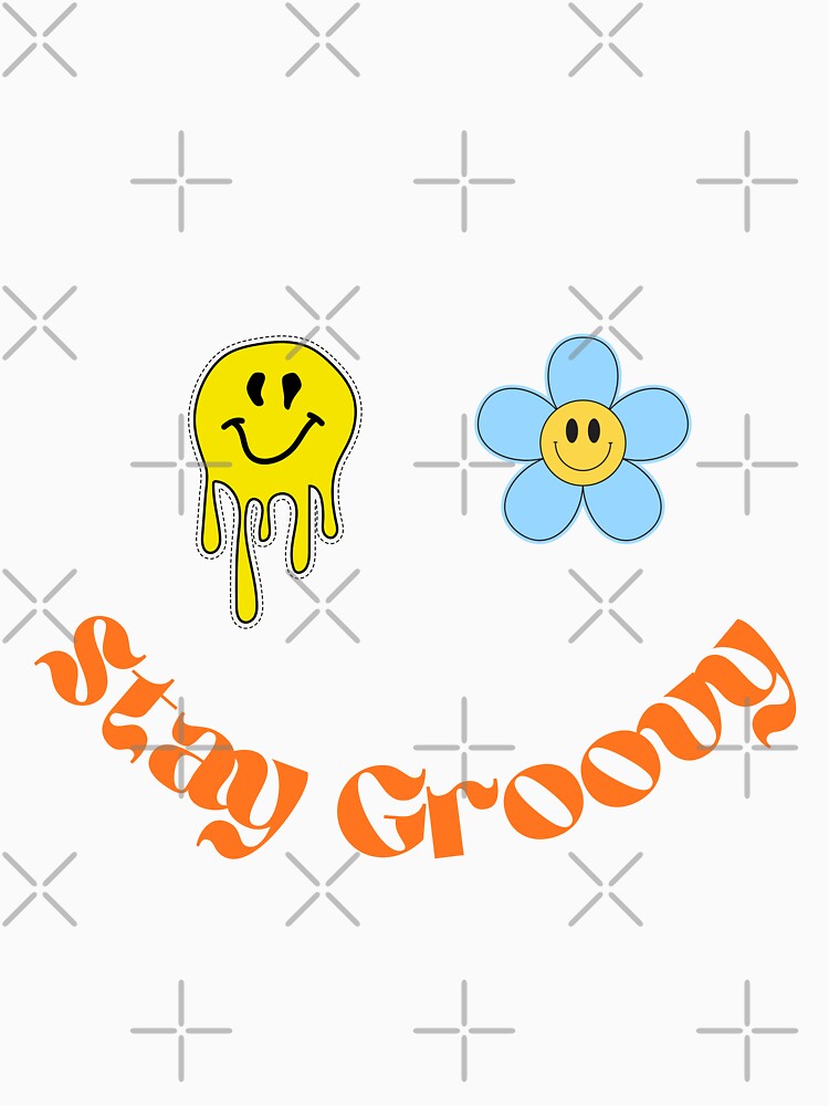 Stay Groovy – 70s Flower Power Tee by Lyealy-alayed